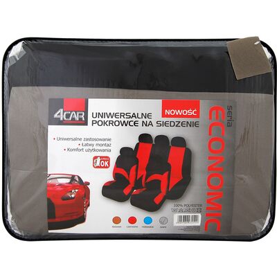 Pokrowce na siedzenia ECONOMIC szare 4Car