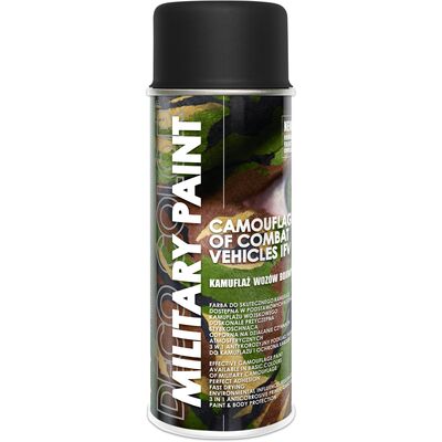 Farba do kamuflażu Military Paint Ral 9021 flat black 0,4 l DECO COLOR