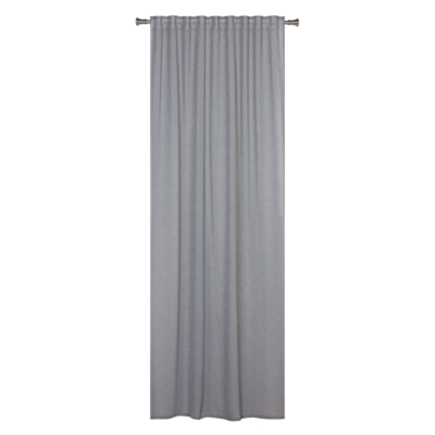 Firana z taśmą REMO 140 x 260 cm szara