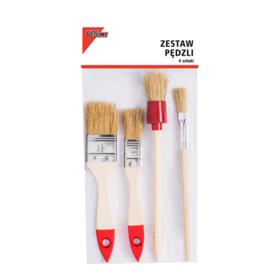 Komplet pędzli 4 sztuki