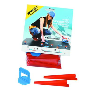 System poziomowania płytek klin zestaw TEO 10 sztuk