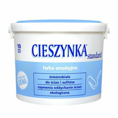 Farba emulsyjna CIESZYNKA Standard biała 10 l