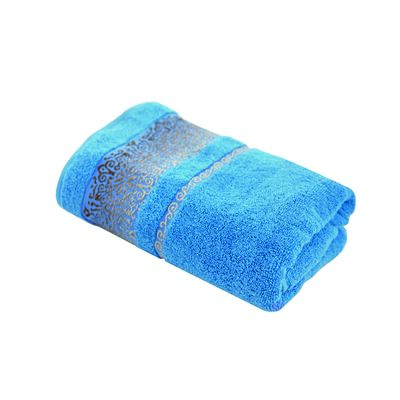 Ręcznik łazienkowy Arabesca 140 x 70 Niebieski jasny jeans bawełna TEXPOL