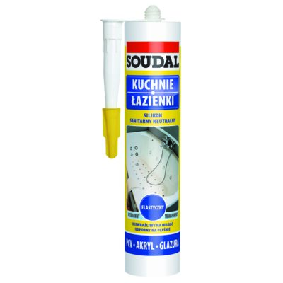 Soudal Silikon sanitarny neutralny bezbarwny 300 ml