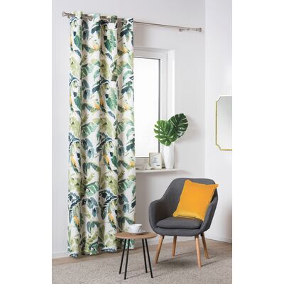 Zasłona z kółkami BRAZIL 140 x 260 cm zielona