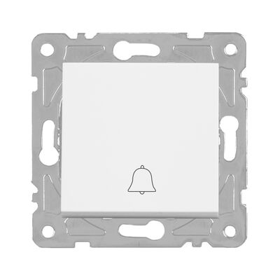 Włącznik dzwonkowy biały QUAD