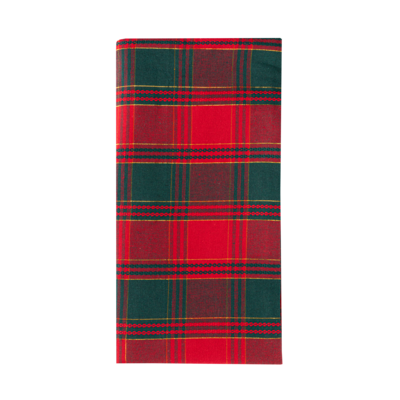Bieżnik w kratę 140 x 40 cm wielokolorowy