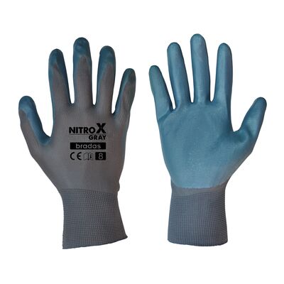 Rękawice ochronne NITROX GRAY nitryl, rozmiar 9
