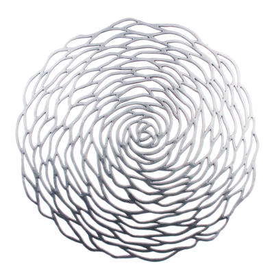 Podkładka dekoracyjna na stół TALEA śr. 38 cm srebrny