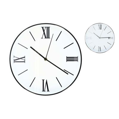 Zegar ścienny 30 cm srebrny