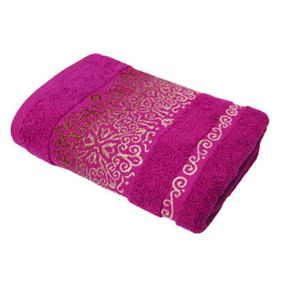 Ręcznik łazienkowy Arabesca 90 x 50 Pudrowy róż bawełna TEXPOL