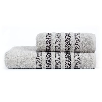 Ręcznik kąpielowy, bawełniany 70 x 140, jasno szary