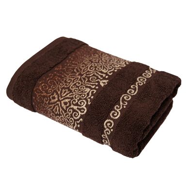 Ręcznik łazienkowy Arabesca 140 x 70 Czekolada bawełna TEXPOL