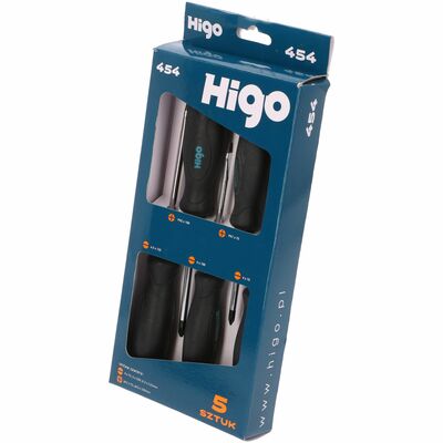 Zestaw wkrętaków 5cz. HIGO