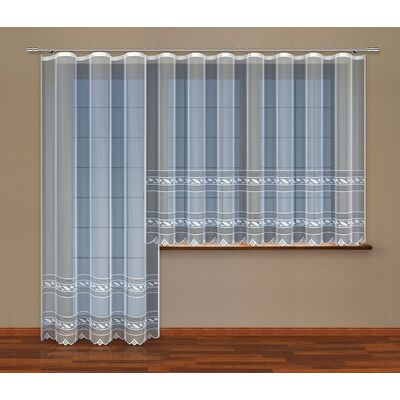 Firana żakardowa 200 x 250 cm biała