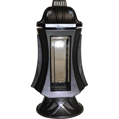 Znicz szklany w plastikowej obudowie mix kolorów 31 cm ADMIT