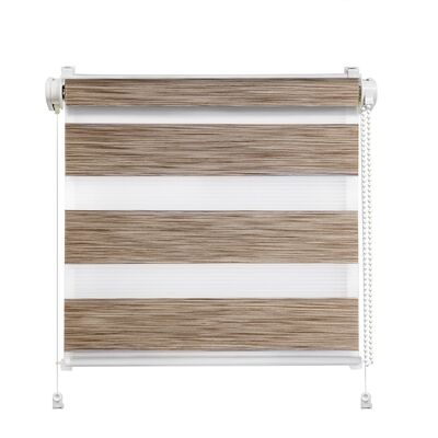 Mini roleta fast dzień i noc Sahara 73,5 x 215 cm brąz Mardom