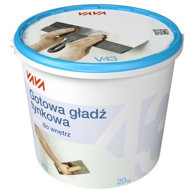Gładź tynkowa gotowa VAVA V43 20 kg