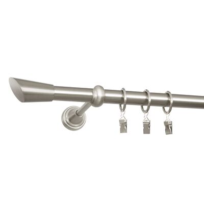 Karnisz pojedynczy 19 mm Skorpio 160 cm srebrny Bojanek