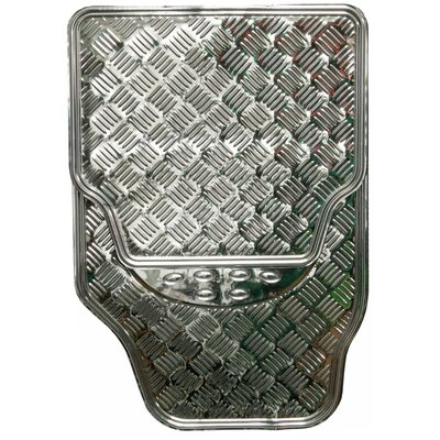 Dywaniki alu silver (przód + tył) 4CAR