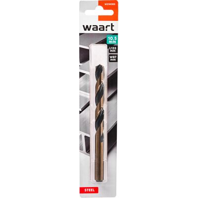 Jufisto Wiertło do metalu HSS-G głęboko szlifowane 10,5 x 133 mm