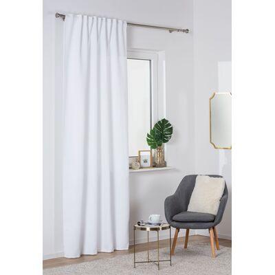 Zasłona z taśmą tunel ECLIPSE 140 x 260 cm biała