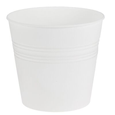 Doniczka Wiadro 15 cm biała