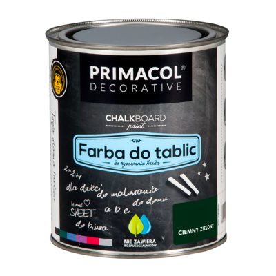 Farba do tablic zielona 0,75 l Primacol Decorative