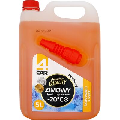 Płyn zimowy do spryskiwaczy Apple Cinnamon 5 l 4Car Premium Quality