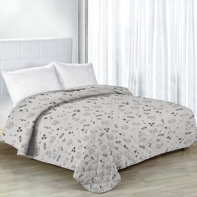 Narzuta Cat biała 170 x 210 cm