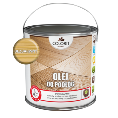 Olej do podłóg Bezbarwny 2,5 l Colorit Drewno