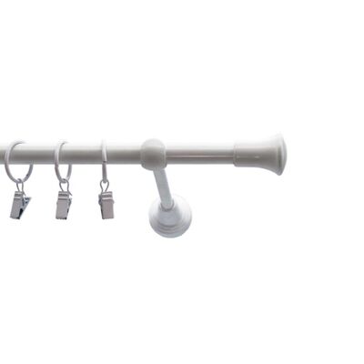 Karnisz kuty 16 mm biały TRIO 160 cm atena