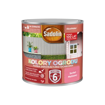 Farba dekoracyjno-ochronna Kolory Ogrodu Sorbet Malinowy 0,25 l Sadolin