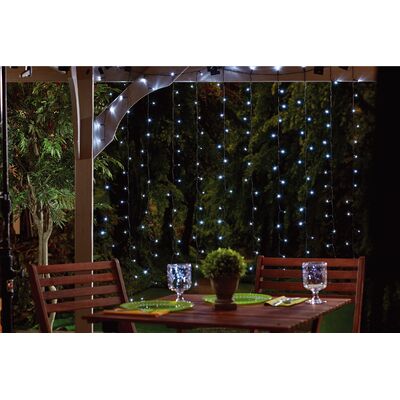 Lampki solarne kurtyna LED 192 sztuki