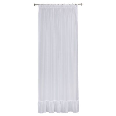 Firanka z taśmą EMILIA 140 x 260 cm kol biały