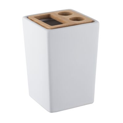 Kubek na szczoteczki PURE biały