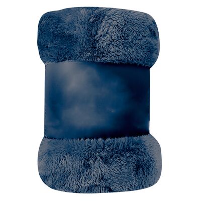 Koc coralowy Faroe 150 x 200 cm niebieski