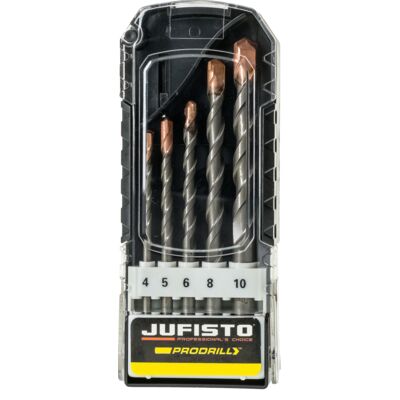 Wiertło do betonu Prodrill 4 5 6 8 10 mm zestaw 5 szt. Jufisto