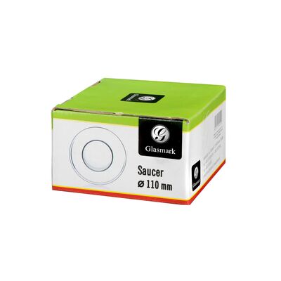 Spodek okrągły 6 sztuk GLASMARK transparentny