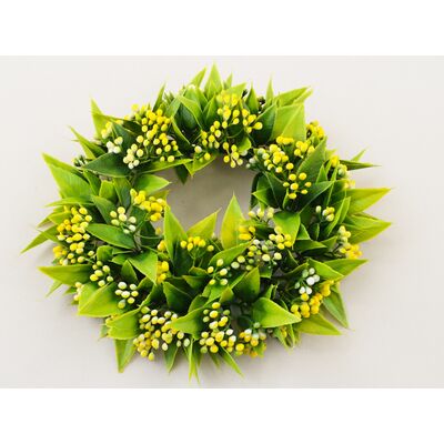 Wianek 25 cm żółty