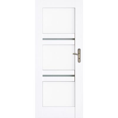 Drzwi wewnętrzne DALIA białe pełne 80L
