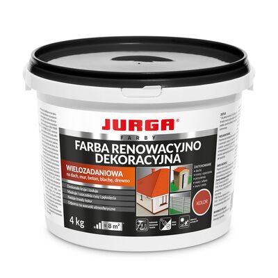 JURGA Farba renowacyjno-dekoracyjna szary 4 kg