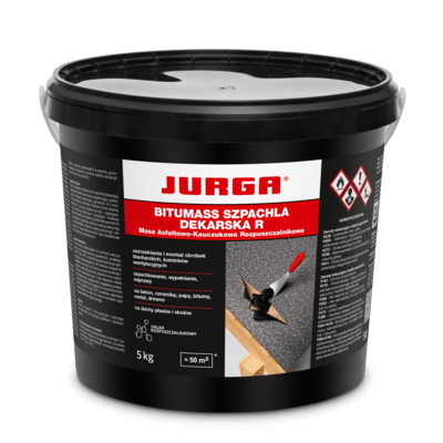 Masa asfaltowa BITUMASS szpachla dekarska R 5 kg JURGA