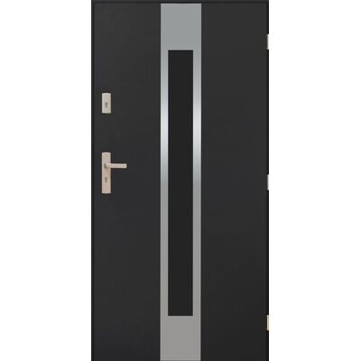 Drzwi zewnętrzne HEMERA antracyt 90 prawe