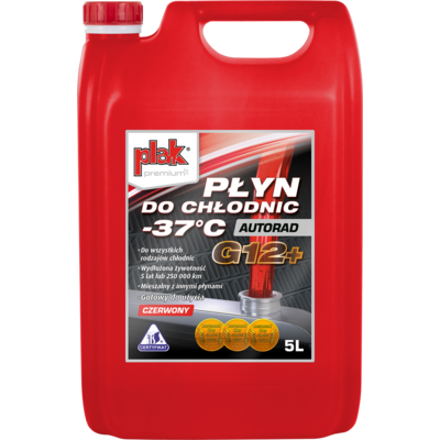 Płyn do chłodnic -37°C AUTORAD G12+ 5 l Plak