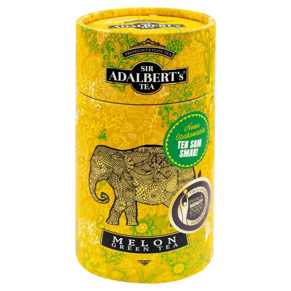 Herbata Adalbert's Green Tea Melon - Liściasta 100g W Puszce
