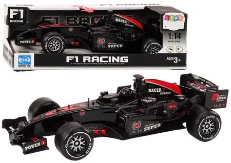Wyścigówka F1 z napędem 1:14 czarna - Leantoys