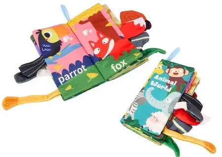 Książeczka edukacyjna miękka szeleszcząca - Leantoys
