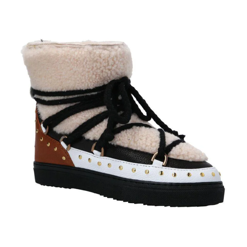 INUIKII Śniegowce CURLY ROCK | skóra