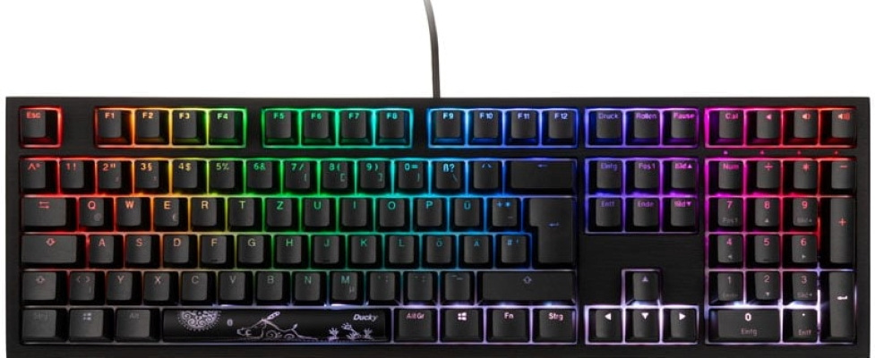 Ducky Shine 7 PBT MX-Blue RGB czarna DKSH1808ST-CUSPDAAT2